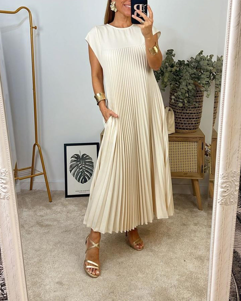 Debra | Elegant Pleated Dress