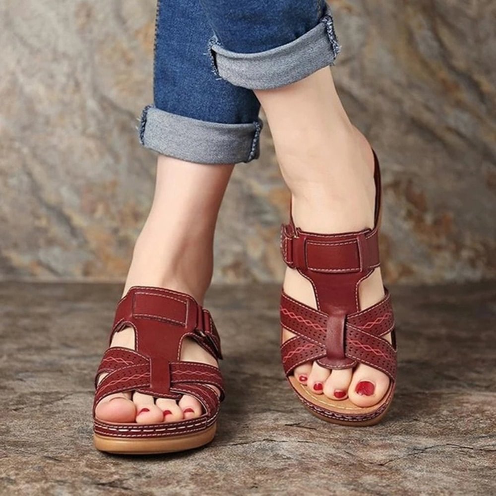 Sofia | Leather Orthopedic Sandals