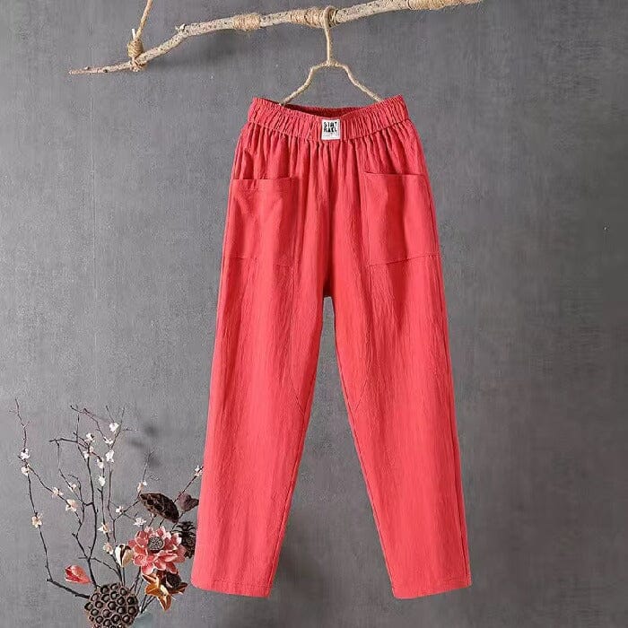 Audrey | Linen Blend Trousers