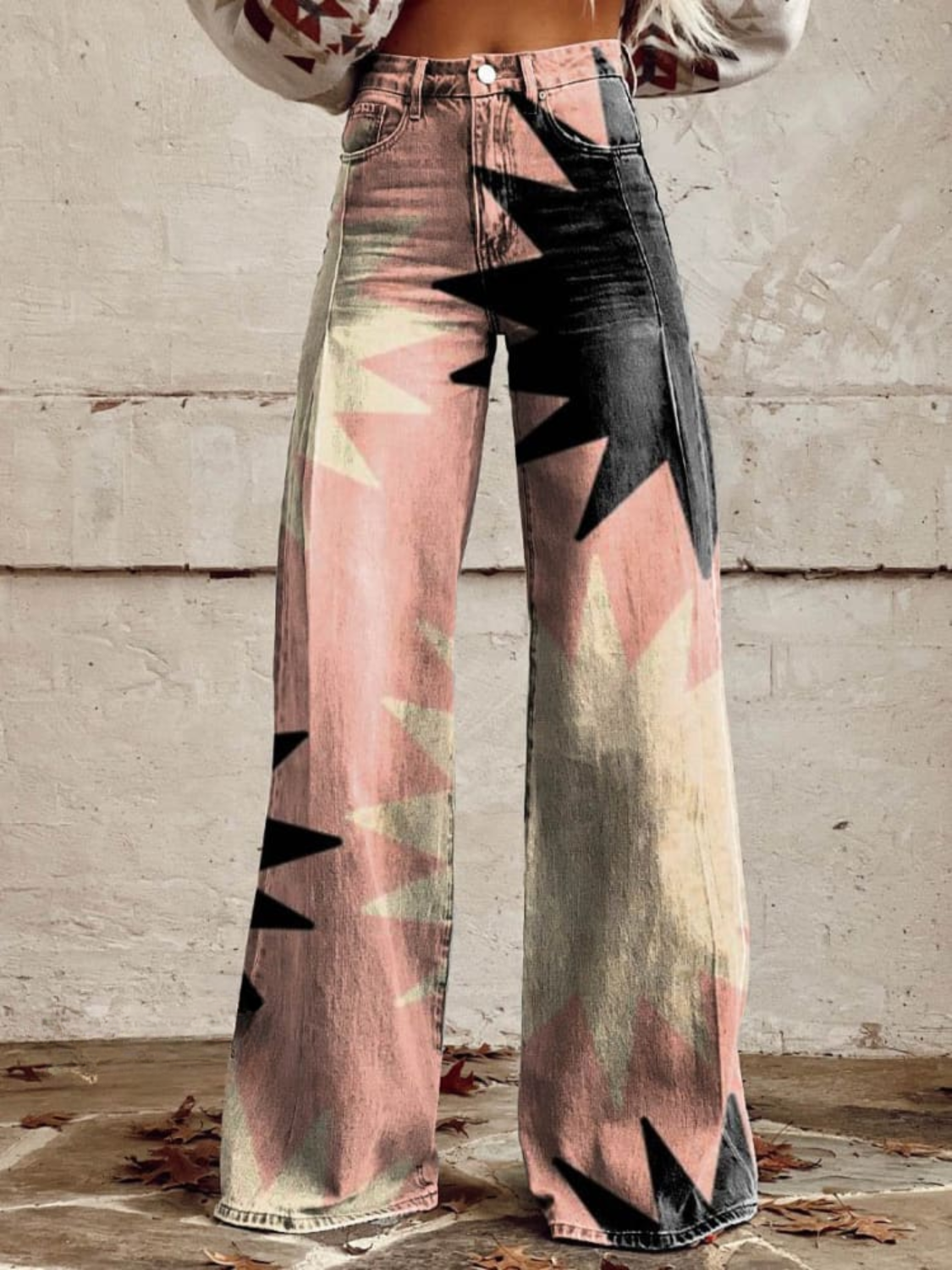 Bertha | Pink Explosion Wide Leg Pants