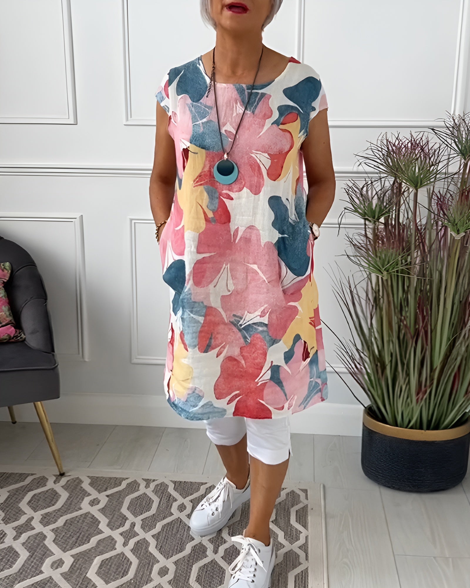 Freya | Summer Dress With Butterfly Print