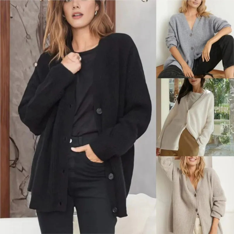 Catherine | Luxurious V-Neck Cardigan for Women