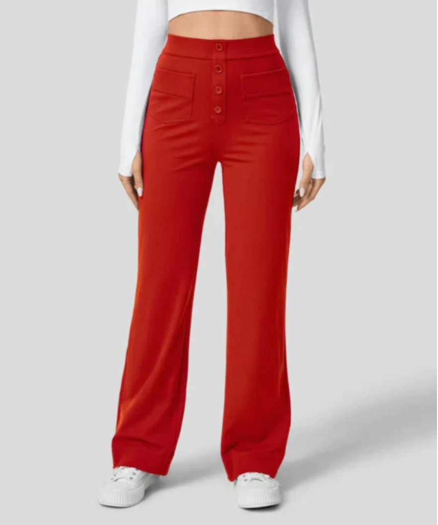 Aussie - High Waist Stretch Trousers