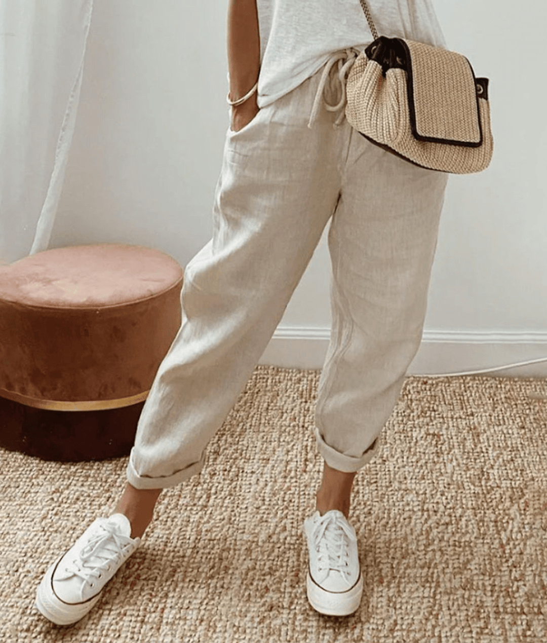 Federica | Cotton-Linen Women’s Pants