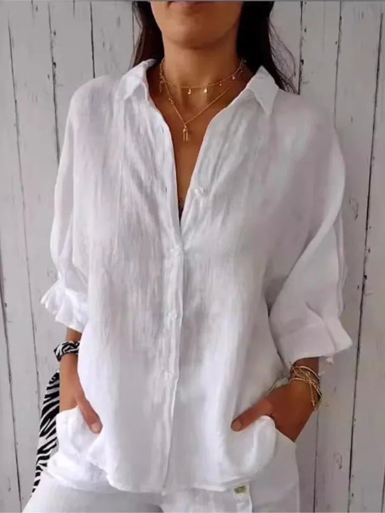 Lilly - Elegant Linen Blouse