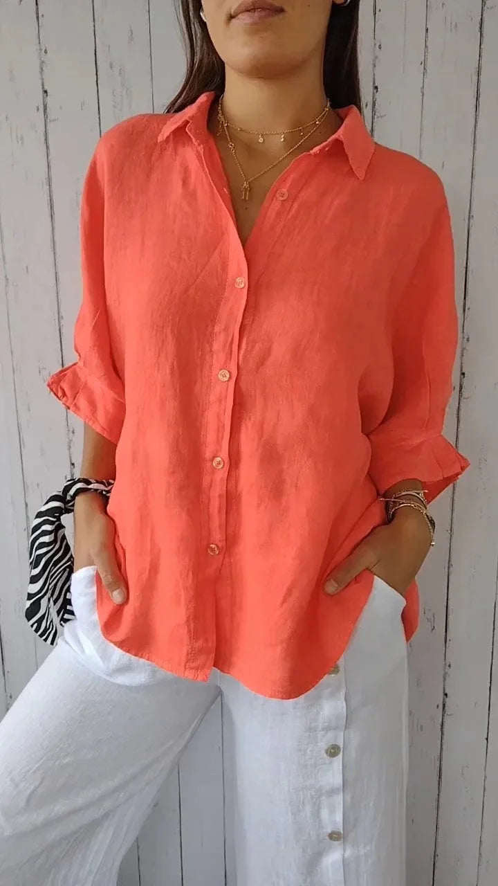 Lilly - Elegant Linen Blouse