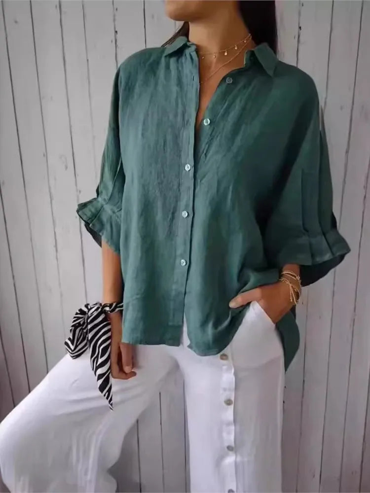 Lilly - Elegant Linen Blouse