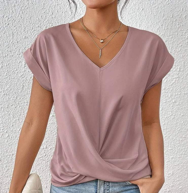 Sally - V-Neck Belly Covering Top