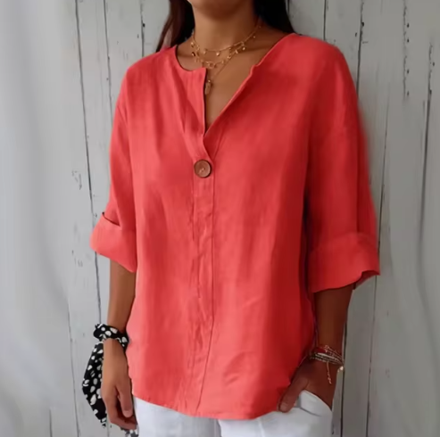 Riley | Elegant V-Neck Shirt