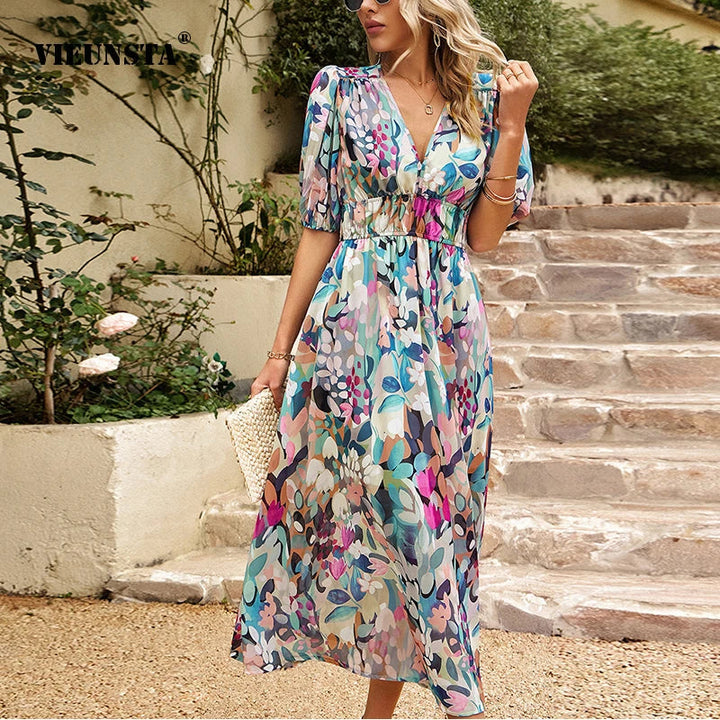 ﻿Leah | Spring Midi Dress