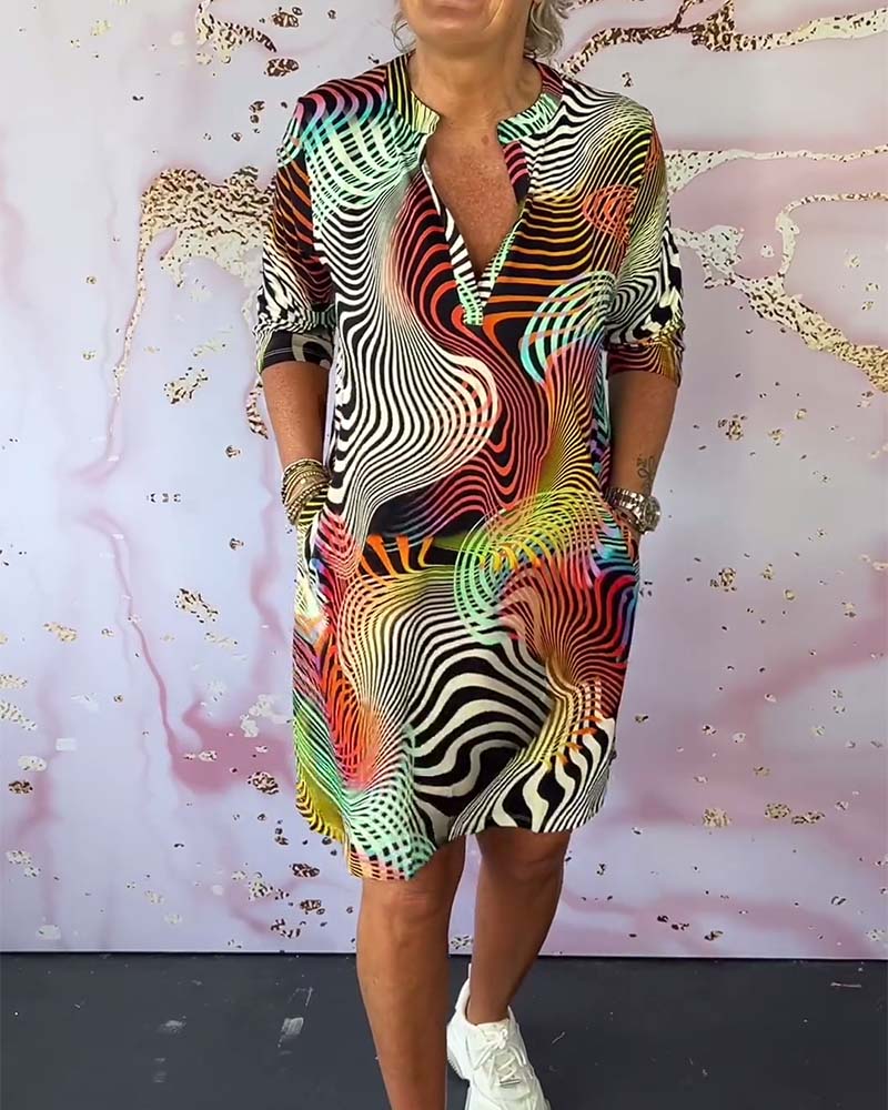 Ruby - Colorful Printed Dress