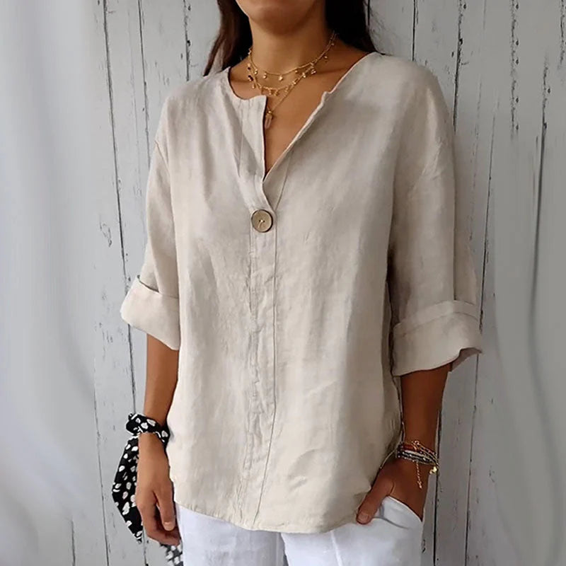 Riley | Elegant V-Neck Shirt