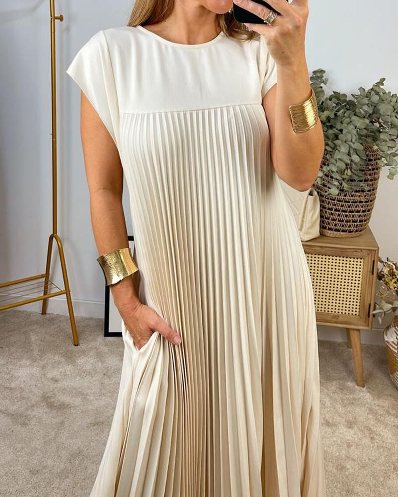 Debra | Elegant Pleated Dress