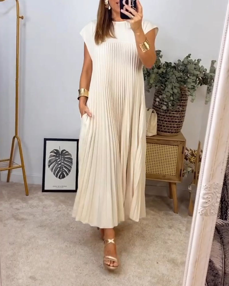 Debra | Elegant Pleated Dress