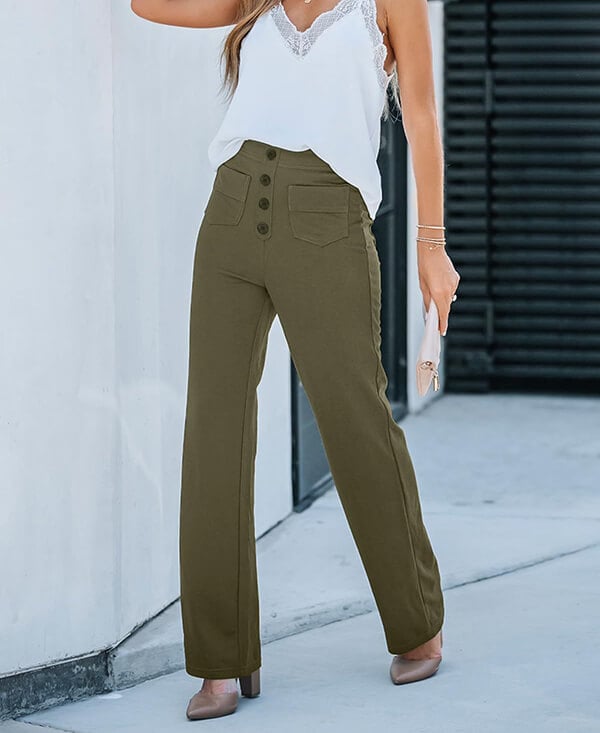 Aussie - High Waist Stretch Trousers