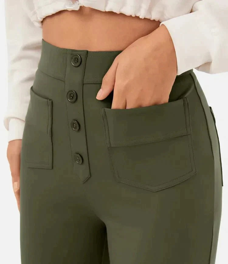 Aussie - High Waist Stretch Trousers