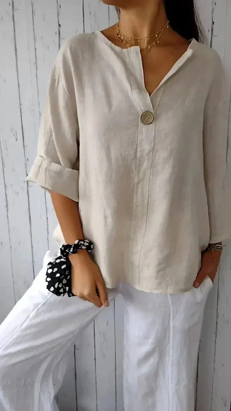 Riley | Elegant V-Neck Shirt