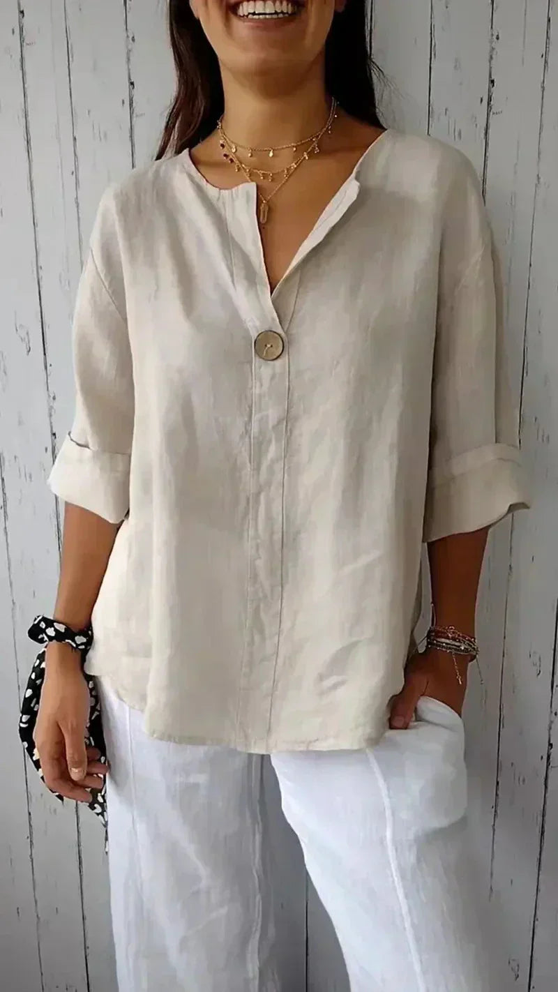 Riley | Elegant V-Neck Shirt