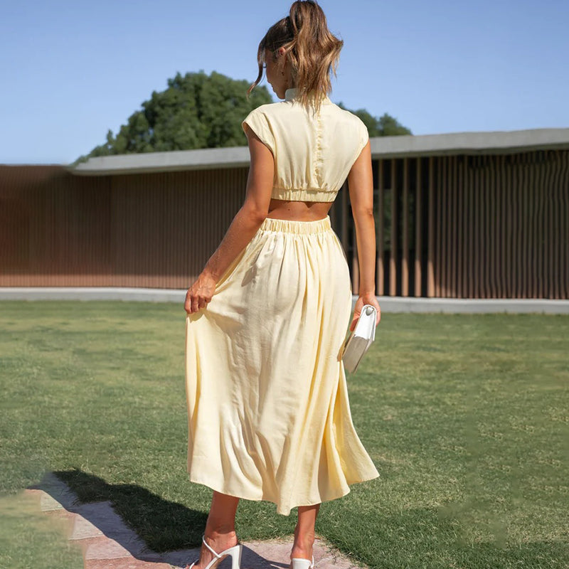 ﻿Carmel | Boho Midi Dress